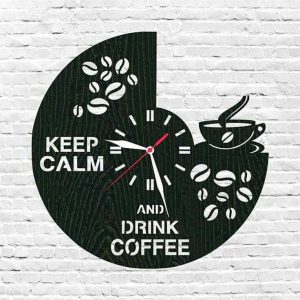 ساعت دیواری فانتزی طرح کافه در پنج رنگ کد2273