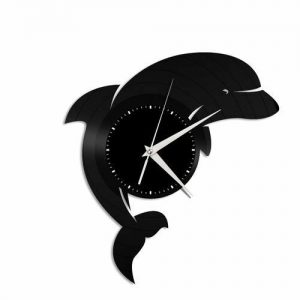 ساعت دیواری فانتزی طرح دلفین شماره 2 در پنج رنگ کد2283